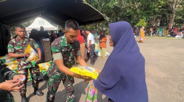 Grup 1 Kopassus Gelar Gerakan Pangan Murah Dukung Stabilitas Harga Beras