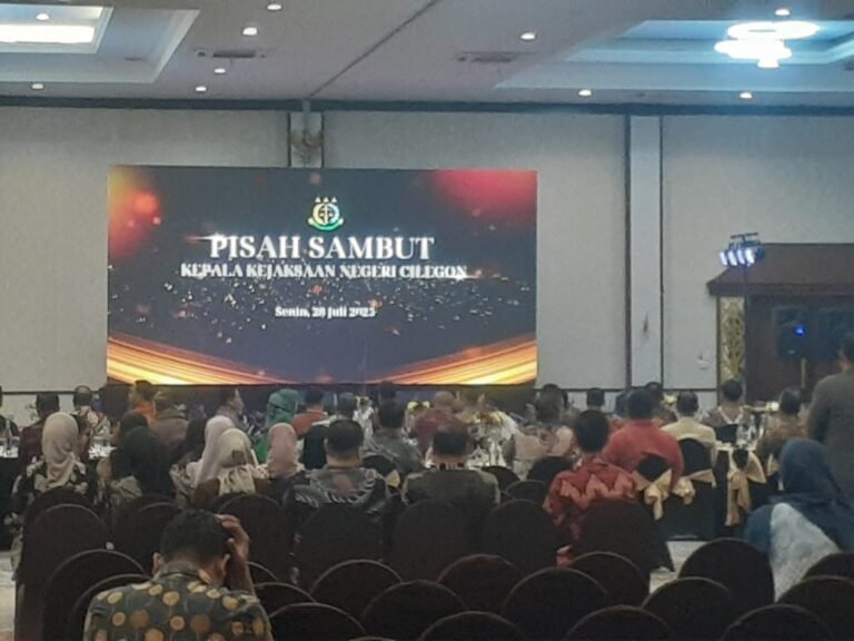 Pisah Sambut Kepala Kejaksaan Negeri Cilegon Diana Wahyu mendukung kepemimpinan Kajari yang baru, Virgaliano Nahan, SH., LL.M.