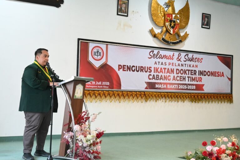dr. Fajri Prasetyo Terpilih Sebagai Ketua IDI Cabang Aceh Timur Periode 2025-2028 