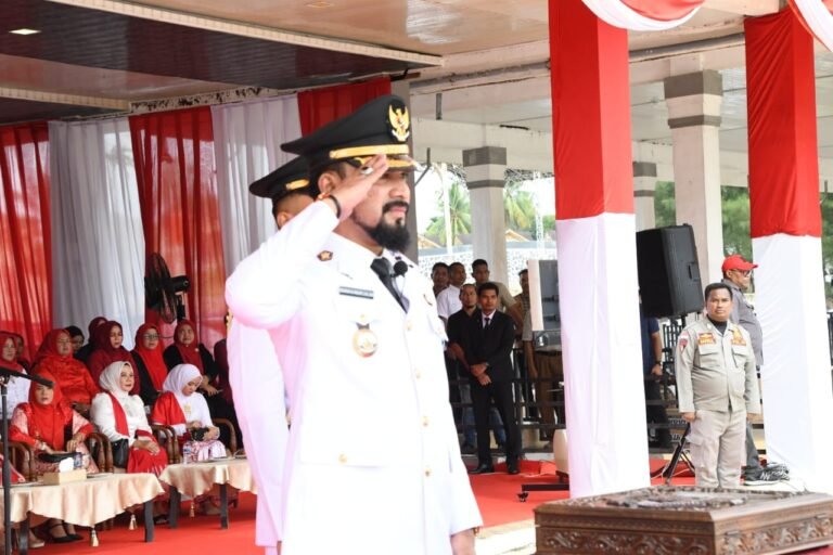 Bupati Aceh Timur Pimpin Upacara Peringatan HUT RI ke-80