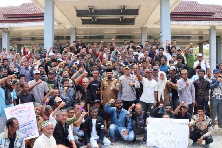 Polres Aceh Timur Kawal Penyampaian Aspirasi Warga Secara Humanis