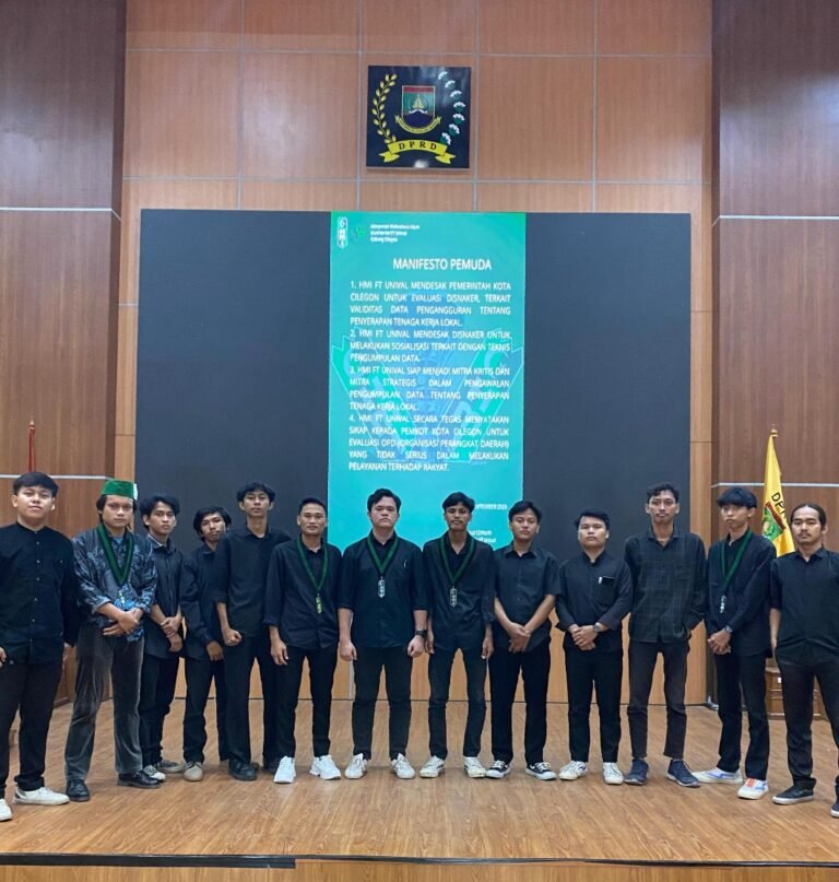 Pengurus HMI Komisariat FT Unival Resmi Dilantik, Sampaikan Manifesto Terkait Isu Tenaga Kerja di Cilegon