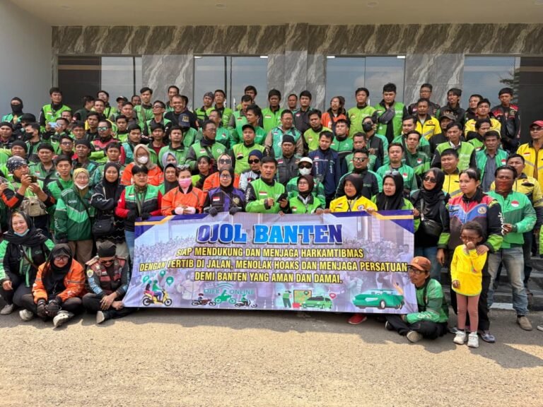 Komunitas Ojol Banten Deklarasikan Komitmen Jaga Keamanan dan Ketertiban Masyarakat