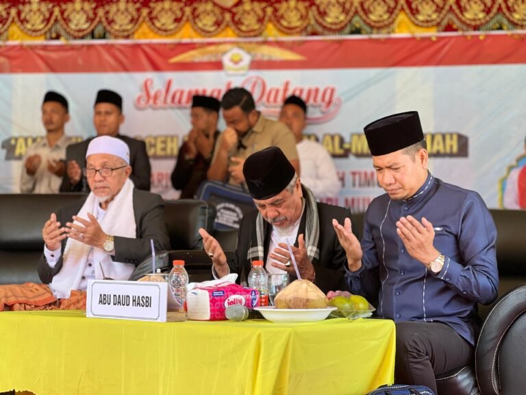Wabup Aceh Timur T. Zainal Abidin Hadiri Muzakarah Ulama Aceh di Dayah Al Maimanah.