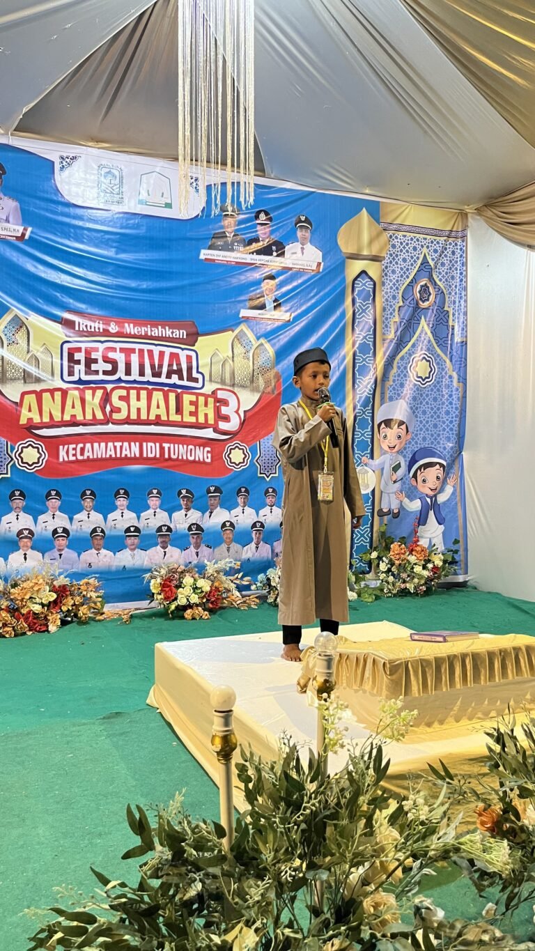 Festival Anak Shaleh Indonesia (Fasi) Ke-3 Resmi Di Buka Di Kecamatan Idi Tunong