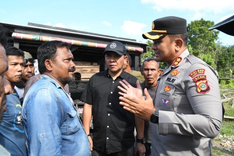 Kapolres Aceh Timur Kawal Penyampaian Aspirasi Masyarakat Terhadap PT Medco