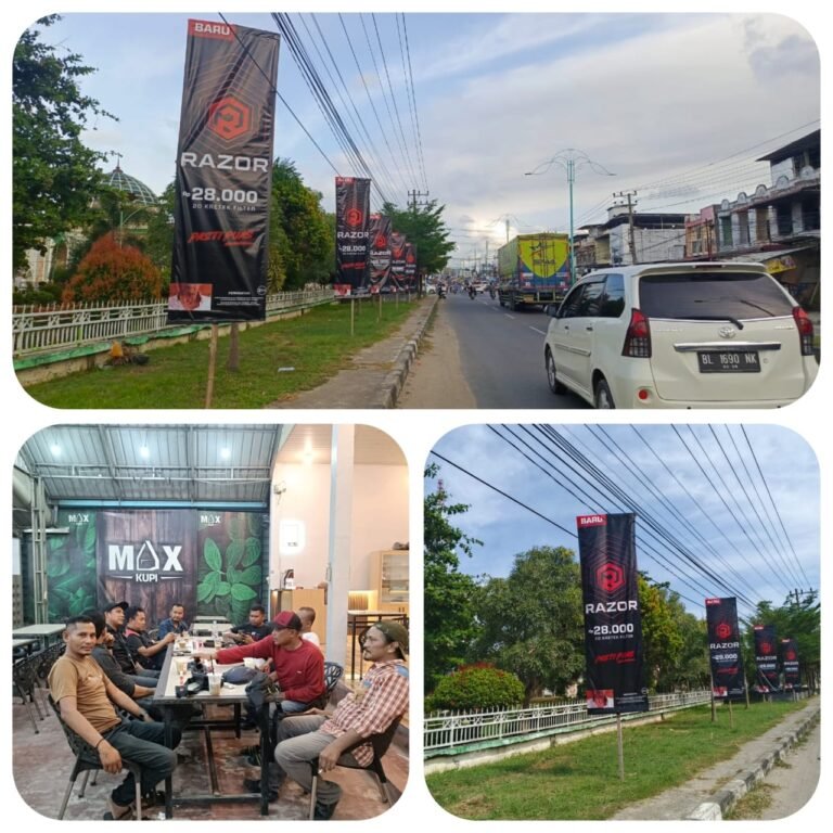 Silaturahmi dengan Awak Media, Vendor Klarifikasi Terkait Ijin Iklan Rokok Razor di Taman kota Idi