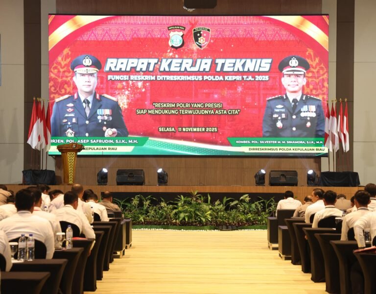 KAPOLDA KEPRI BUKA RAKERNIS RESKRIMSUS 2025: TINGKATKAN KEMAMPUAN, JAGA INTEGRITAS PENYIDIK