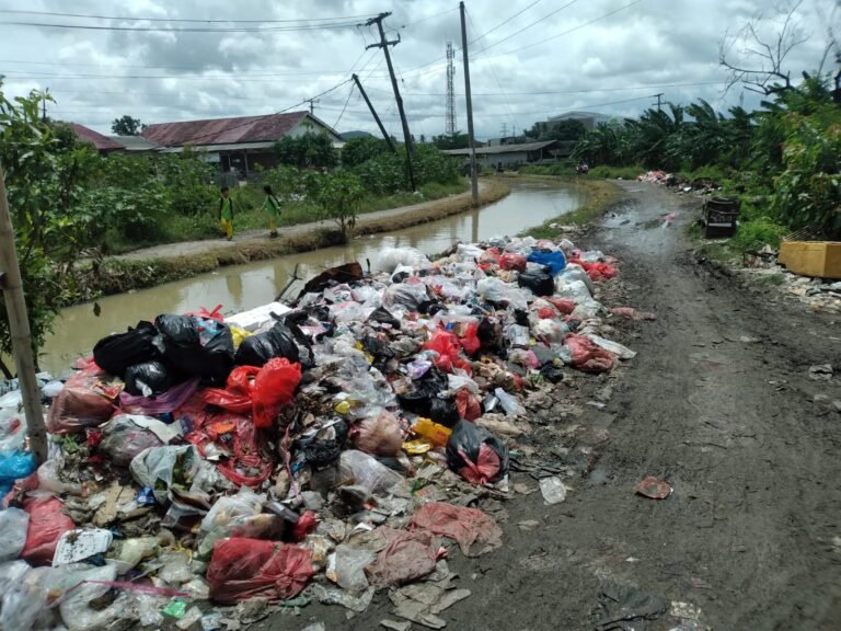 Warga Jombang Keluhkan Tumpukan Sampah di Pasar Kranggot 