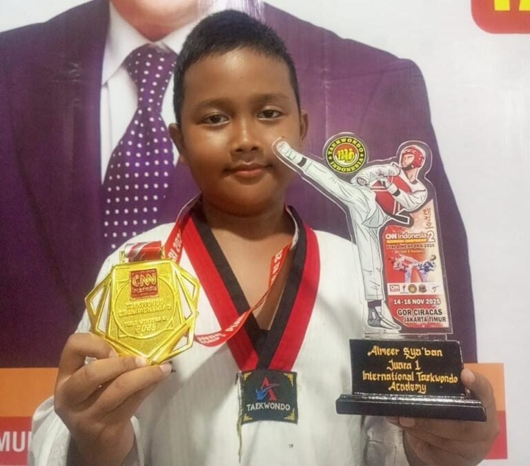 Almmer Sya’ban Raih Prestasi Gemilang di CNN Indonesia Taekwondo Championship Piala Menpora 2025