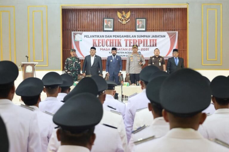 Ketua DPRK Aceh Timur Ucapkan Selamat Kepada 68 Geuchik Yang Dilantik Gelombang Kedua.
