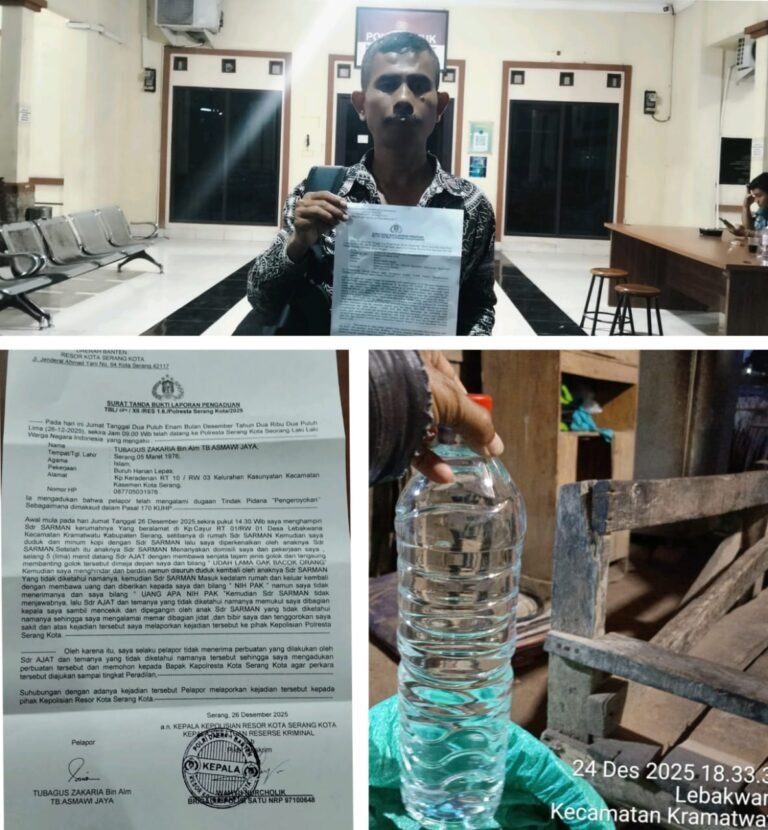 Hasil Penelusuran Miras Ilegal Wartawan Jadi Korban penganiayaan, Pengeroyokan Di Wilayah Kramatwatu Serang Banten