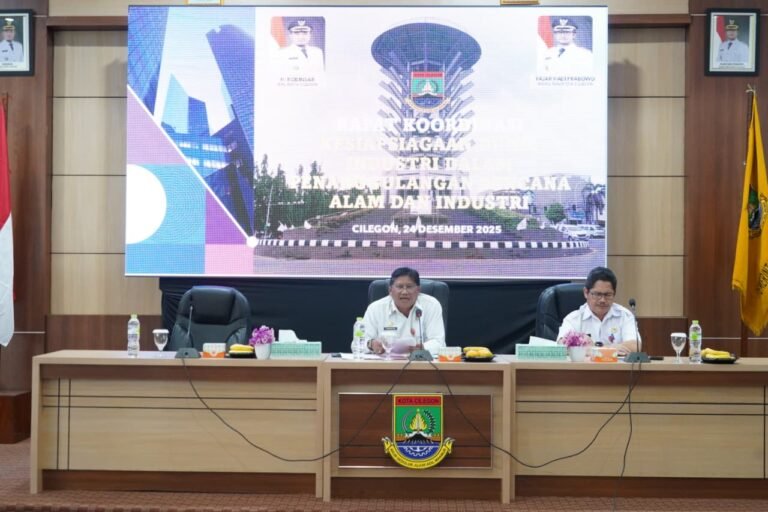Hadapi Potensi Bencana Alam dan Industri, Pemkot Cilegon Gelar Rakor Kesiapsiagaan Penanggulangan Bencana