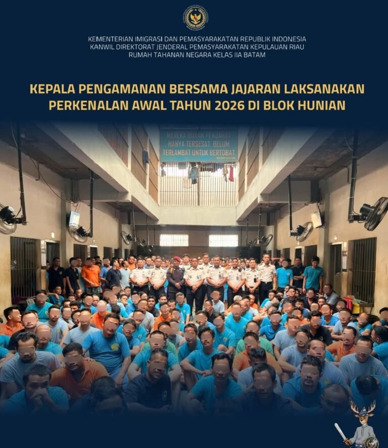 KEPALA PENGAMANAN BERSAMA JAJARAN LAKSANAKAN PERKENALAN AWAL TAHUN 2026 DI BLOK HUNIAN