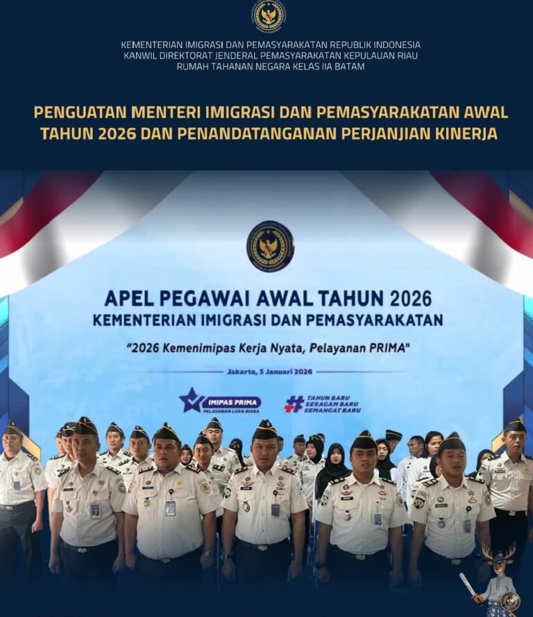 PENGUATAN MENTERI IMIGRASI DAN PEMASYARAKATAN AWAL TAHUN 2026 DAN PENANDATANGANAN PERJANJIAN KINERJA 