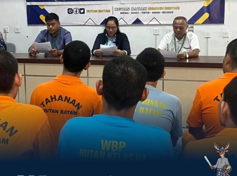 PENUHI HAK TAHANAN ,RUTAN BATAM GANDENG LBH DALAM PEMENUHAN BANTUAN HUKUM GRATIS