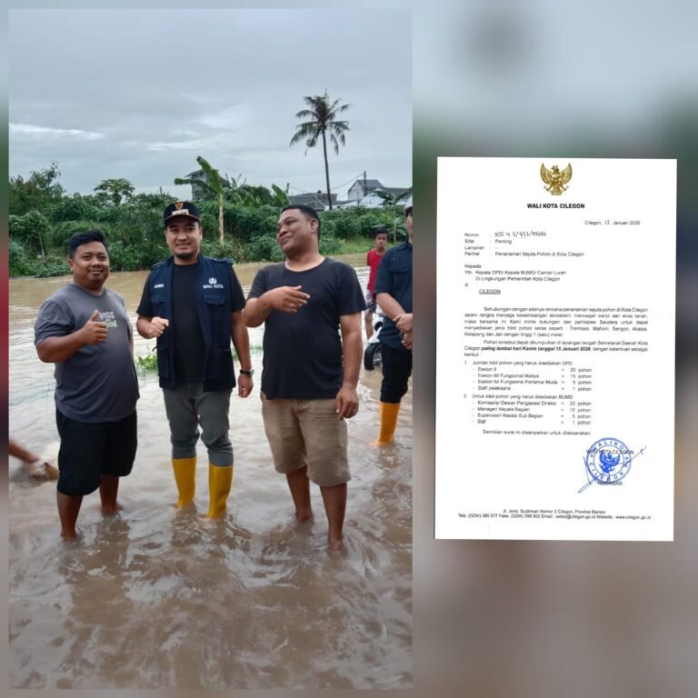 Wali Kota Cilegon Instruksikan OPD dan BUMD Dukung Program Penanaman Sejuta Pohon