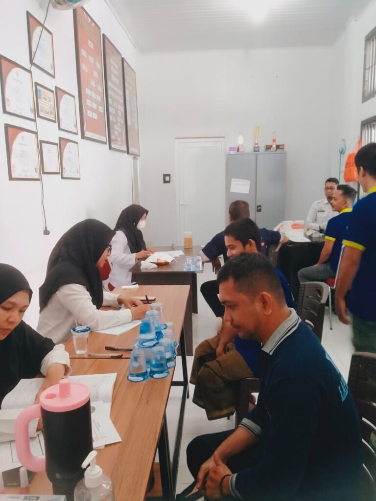 Langkah Pencegahan Penyakit Menular,Lapas Kelas’ IIA Banda Aceh Gelar Skrining HIV/AIDS Bagi Warga Binaan