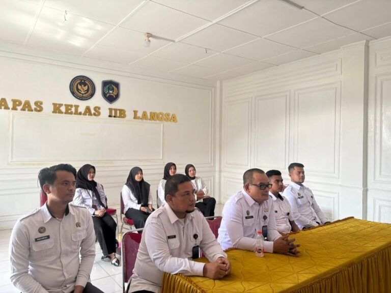Panen Raya Serentak Digelar, Lapas Kelas IIB Langsa Ikut Secara Daring.