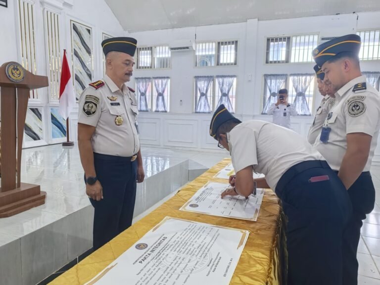 Lapas Kelas IIA Banda Aceh Gelar Penandatanganan Komitmen Bersama Pembangunan Zona Integritas Dan Pakta Integritas Tahun 2026.