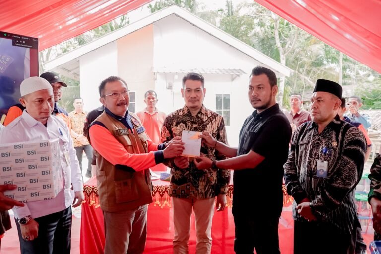 Wakil Bupati Aceh Timur Ikut Peresmian Nasional 1.300 Huntara  Lintas Provinsi