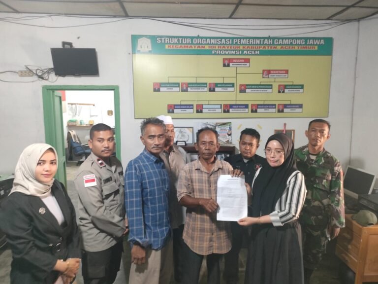 Ema Fiana Fasilitasi Perdamaian dan Penguatan Hukum di Gampong Jawa