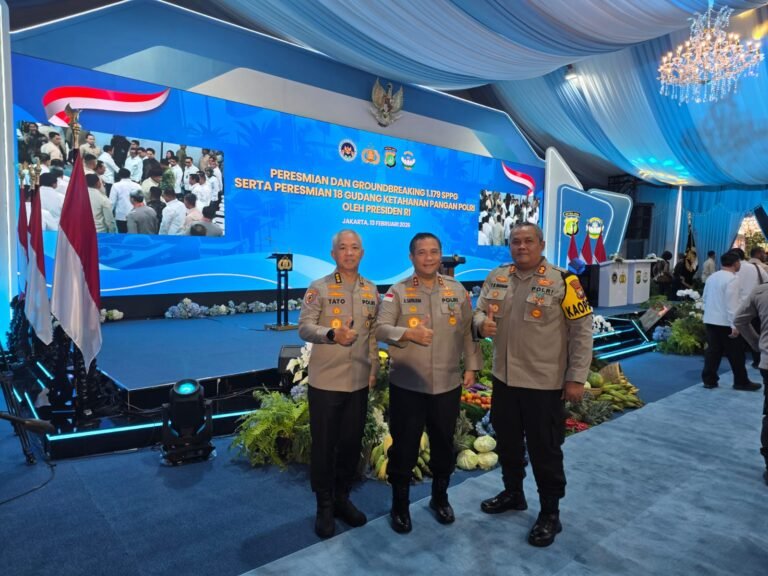 POLDA KEPRI HADIRI PERESMIAN DAN _GROUNDBREAKING_ KETAHANAN PANGAN OLEH PRESIDEN RI PRABOWO SUBIANTO. 