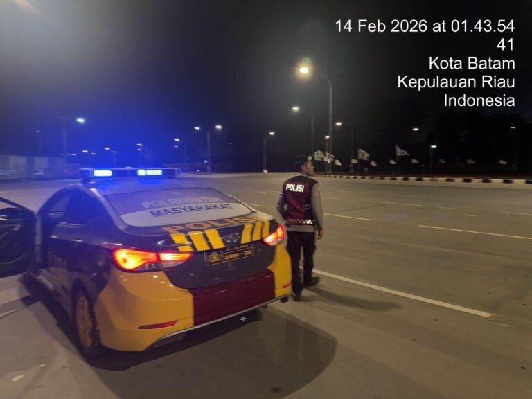 Sigap Tindak lanjuti Aduan Masyarakat, Polsek Nongsa Amankan Kawasan Bundaran Kabil dari Balap Liar
