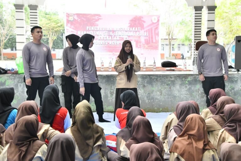 Mahasiswa STIK Lemdiklat Polri Angkatan 83 WPS Gelar Trauma Healing di SMA Negeri 1 Peureulak