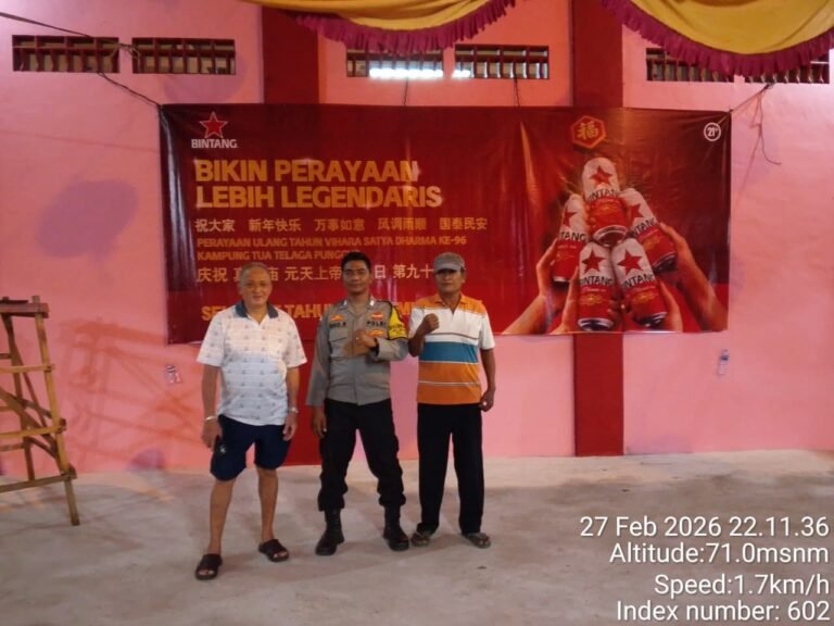 Polsek Nongsa Amankan Perayaan Cap Go Meh dan HUT ke-96 Vihara Satya Dharma Telaga Punggur
