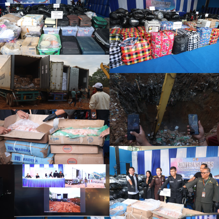 Polda Kepri Berhasil Ungkap Penyelundupan 5.037 Kotak Daging Ilegal Dan Ratusan Karung Barang Bekas Ilegal