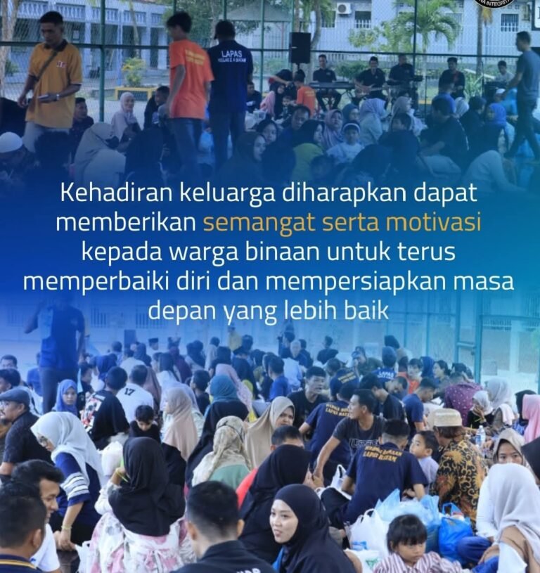 Ramadan di Balik Tembok, Lapas Batam Hadirkan Momen Buka Puasa Bersama Keluarga