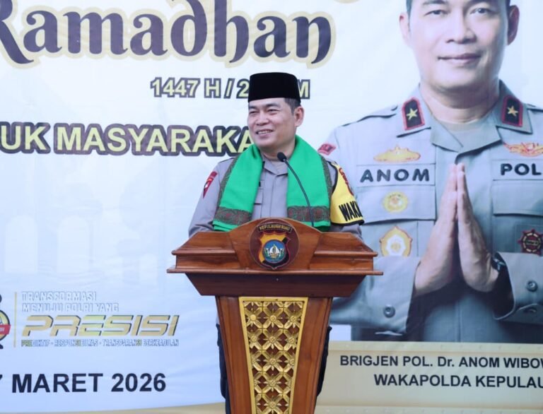 POLDA KEPRI GELAR SAFARI RAMADHAN DI MASJID AL-MUTTAQIN NONGSA, PERKUAT KEDERKATAN DENGAN MASYARAKAT