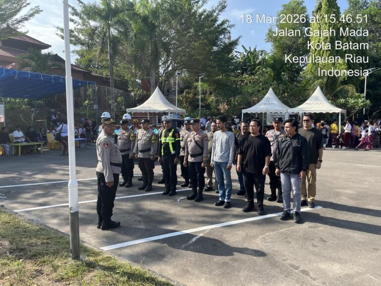 Polsek Sekupang Hadirkan Pengamanan Maksimal Pawai Ogoh-ogoh Tawur Agung Kesanga di Batam