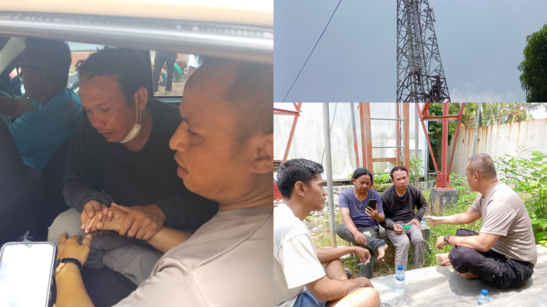 Personel Polsek Sekupang Berhasil Bujuk Pria Turun dari Tower Setelah 3 Hari Usai Percobaan Bunuh Diri