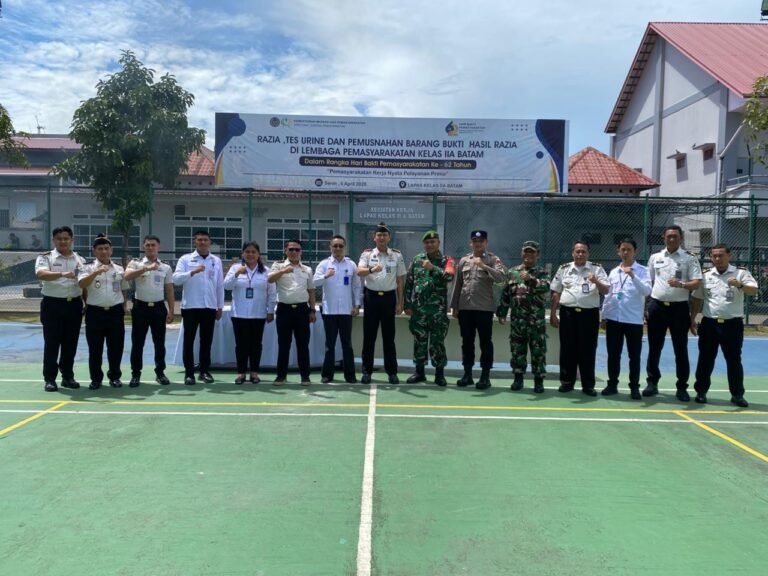 HBP Ke-62, Komitmen Nyata Kalapas Batam Wujudkan Lapas Bersih dari Narkoba dan Halinar
