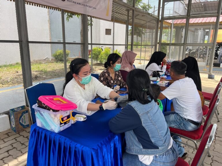 RUTAN BATAM GELAR PEMERIKSAAN KESEHATAN GRATIS BAGI PENGUNJUNG DALAM RANGKA HBP KE-62