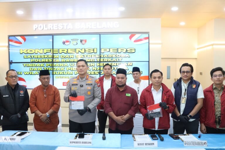 Konferensi Pers Polresta Barelang: Kasus Ujaran Kebencian Berhasil Diungkap