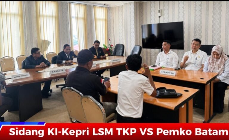 LSM TKP Klaim “Menang Telak” atas Pemko Batam, KI Kepri Perintahkan Buka Informasi Publik
