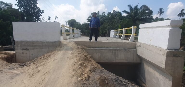 Camat Adnan S.Ag Turun Langsung Jembatan Rusak di Darul Aman
