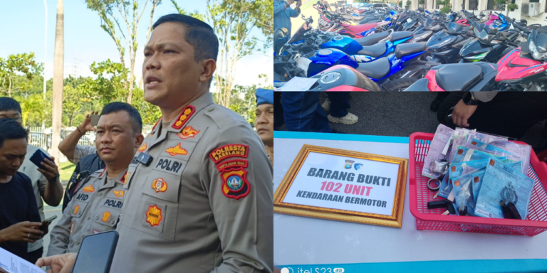 Polresta Barelang Sapu Pembalap Liar, 102 Motor Berknalpot Brong Disita