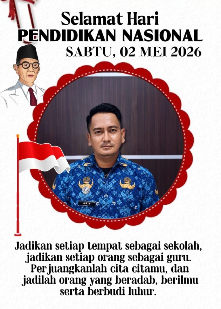 Arif Budiman KPLP Lapas kelas II B Idi ucapkan Selamat Hari (Hardiknas) 2026