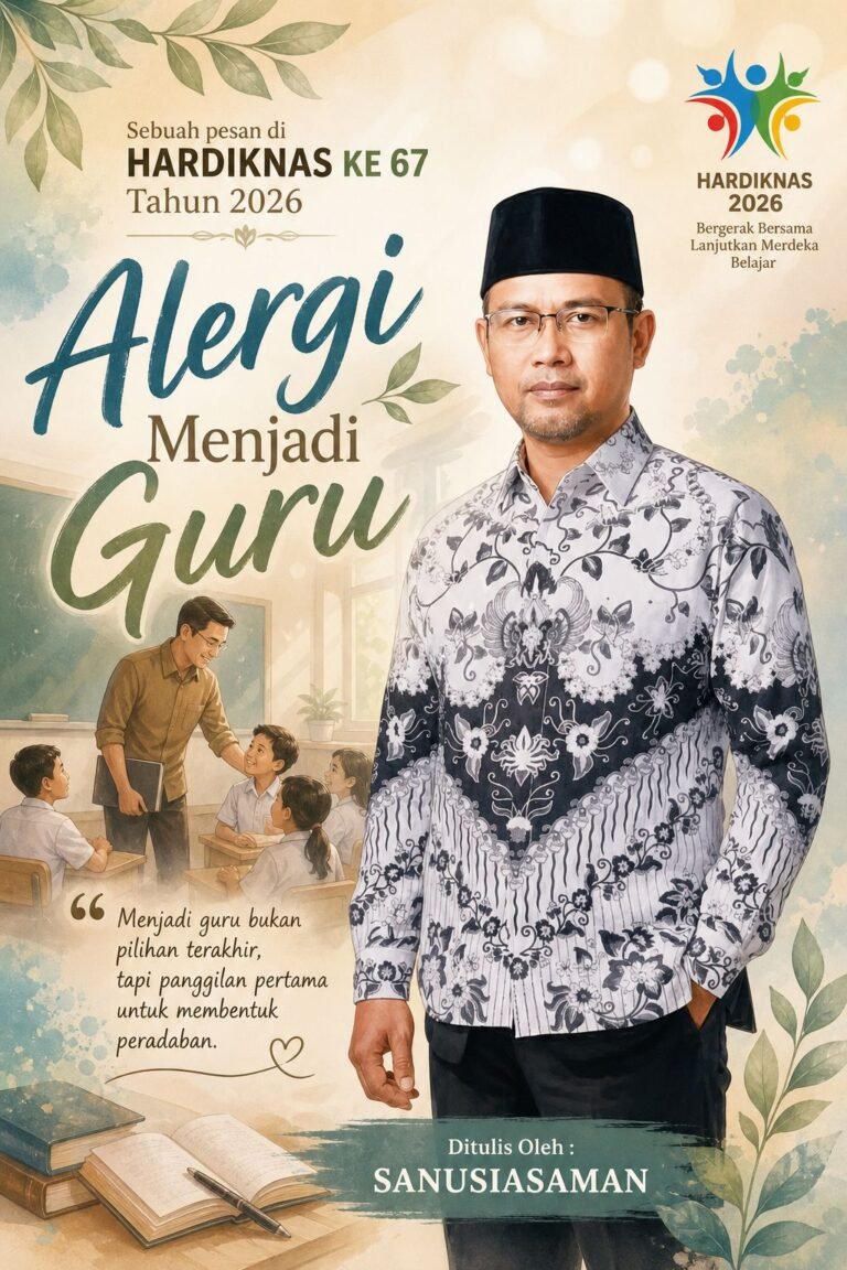 Hardiknas 2026, Sanusi : Alergi Menjadi Guru Atau Pelarian 