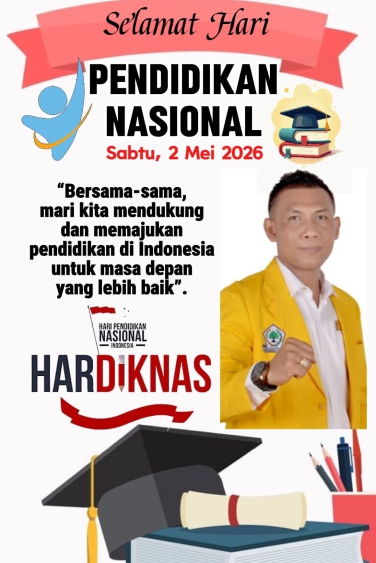 Anggota DPRK Aceh Timur Fraksi Golkar Dedy Syahputra Ketua DPRK Aceh Timur Sampaikan Pesan Peringati Hari Pendidikan Nasional 2026.