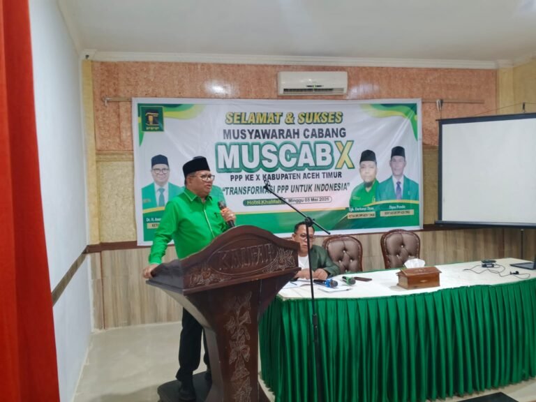 DPC PPP Aceh Timur Gelar Muscab Ke-X 