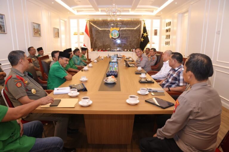 Polda Kepri Terima Audensi Banser & GP Ansor Kepri Guna Jaga Kamtibmas Bersama