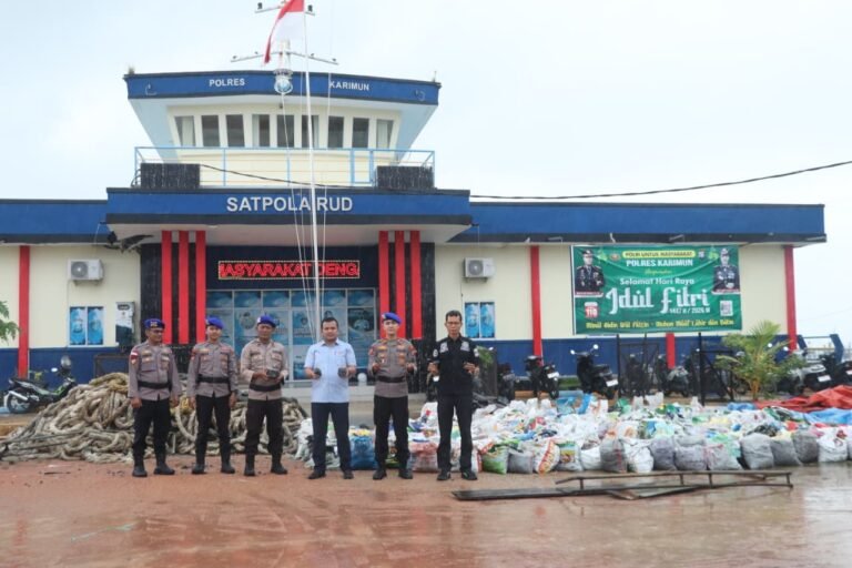 Ditpolairud Polres Karimun Gagalkan Pengiriman 9,5 Ton Timah Ilegal di Karimun, Dua Tersangka Diamankan