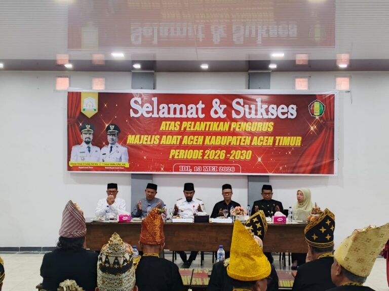 Pengurus MAA Aceh Timur Resmi dilantik Periode 2026-2030.