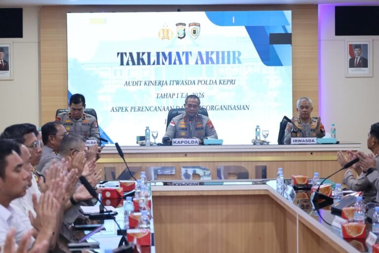 Polda Kepri Laksanakan Taklimat Akhir Audit Kinerja Itwasda Tahap I Tahun Anggaran 2026