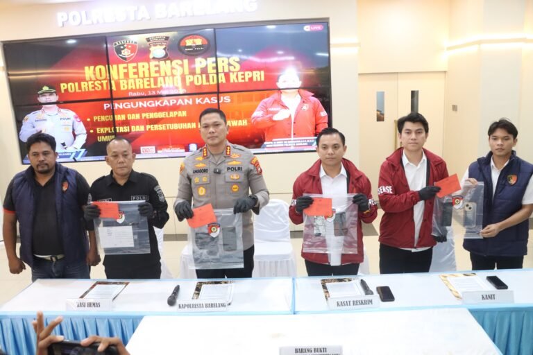 Polresta Barelang Ungkap Kasus Eksploitasi Seksual Anak di Bawah Umur, Dua Tersangka Diamankan